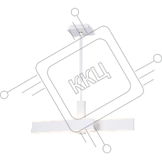 Светильник Ambrella light FA6666 WH белый 42W 3000K-6400K 640*30*900 (Без ПДУ)