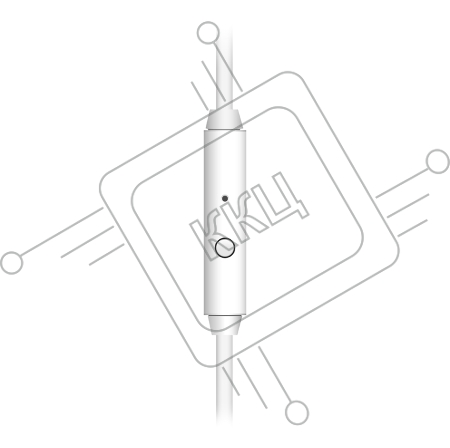 Наушники SVEN AP-321M, белый (микрофон,1,2 м)