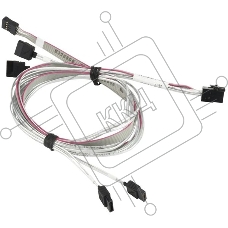 Кабель SuperMicro CBL-SAST-0556 HDmSAS-4xSATA 90/90/75/75cm
