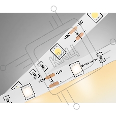 Светодиодная лента Ambrella light GS1801 5050 30Led/ 7.2W m/ 12V IP20 3000K/ 5000*10*1.87mm (2 конт.)