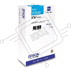 Картридж струйный EPSON T7542 голубой экстраповышенной емкости для WF-8090/8590