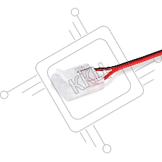 GS7898 Соединитель гибкий двухсторонний COB 12/24V для лент 12mm (2 конт.) (10шт)