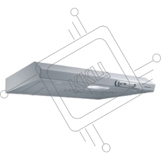 Вытяжка козырьковая Jet Air Light WH/F/60 белый управление: ползунковое (1 мотор)
