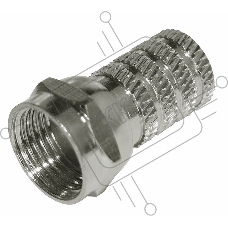 F-разъем RG-59, L=19 мм,  цинк  PROconnect