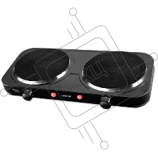 Электрическая плитка Centek CT-1507 черный, 2конф ЧУГУН 155мм, 2000Вт, индикатор работы