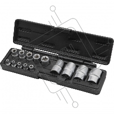 Набор головок TORX, 14 предметов, 1/4, 3/8, 1/2   Stels