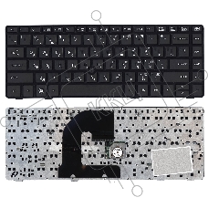 Клавиатура для ноутбука HP EliteBook 8460P ProBook 6460B 6465B черная с черной рамкой с указателем