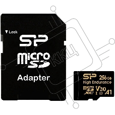 Флеш карта microSD 256GB Silicon Power  microSDHC Class 10 UHS-I A1 V30 U3 (SD адаптер) 100MB/s