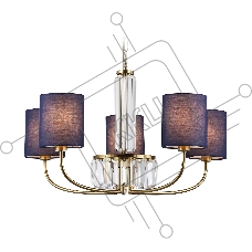 Люстра Ambrella light LH71271/5 BS/DB латунь/темно синий E14/5 max 40W D650*840