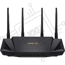 Роутер ASUS RT-AX58U 802.11b/g/n/ac/ax, до 2402 + 574Mbps, 2,4 + 5 гГц, 4 антенны, USB