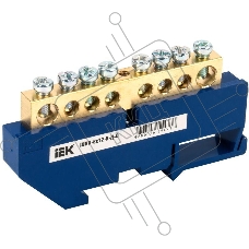 Шина нулевая на DIN-изол. ШНИ 8х12-8-Д-С ИЭК YNN10-812-8D-K07