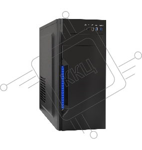 Корпус Miditower ExeGate XP-333U Black, ATX, <XP350, Black,120mm>, 1*USB+2*USB3.0, Audio