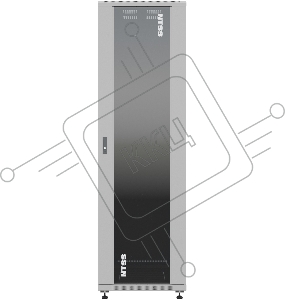 Шкаф серверный NTSS Премиум (NTSS-R42U6080GS) напольный 42U 600x800мм пер.дв.стекл металл 900кг серый IP20 сталь