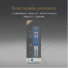 Стержень гелевый Parker Z10 (1950364) M 0.7мм синие чернила для ручек шариковых блистер (2шт)