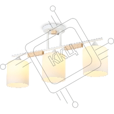 Светильник Ambrella light TR9546/3 WH/FR белый/белый матовый E27/3 max 40W 595*115*280