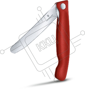 Нож кухонный Victorinox Swiss Classic (6.7801.FB) стальной для овощей лезв.110мм прямая заточка красный блистер