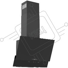 Наклонная вытяжка Kuppersberg F 603 B, 60 см, High-Tech, таймер, макс. производительность 850 м3/ч, 3 скорости, обратный клапан, сенсорное управление, дисплей, LED освещение, уровень шума 53 дБ, цвет черный