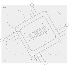 Индукционная варочная панель Evelux HEI 641 W