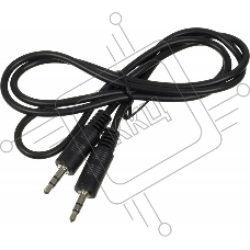Кабель аудио Ningbo Jack 3.5 (m)/Jack 3.5 (m) 1м. черный