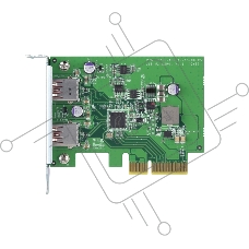 Карта расширения QNAP QXP-10G2U3A USB Dual Port Adapter, 2 x 10Gb / s USB 3.2 Gen 2, PCIe Gen3 x2 Карта расширения QNAP QXP-10G2U3A USB Dual Port Adapter, 2 x 10Gb / s USB 3.2 Gen 2, PCIe Gen3 x2