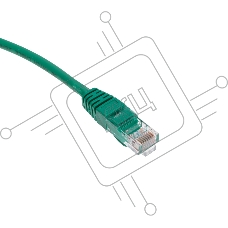 Патч-корд U/UTP, CAT 5e, RJ45-RJ45, 26AWG, ZH нг(А)-HF, зеленый, 0,3м  Rexant