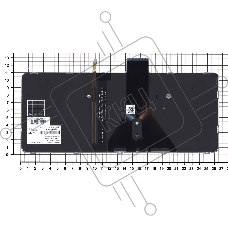 Клавиатура для ноутбука HP EliteBook Folio 1020 G1 черная с подсветкой