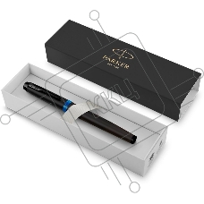 Ручка перьевая Parker IM Vibrant Rings F315 (2172858) Marine Blue PVD F сталь нержавеющая подар.кор.