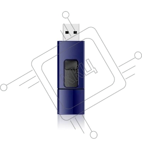 Флеш Диск Silicon Power 64Gb Blaze B05 SP064GBUF3B05V1D USB3.0 синий