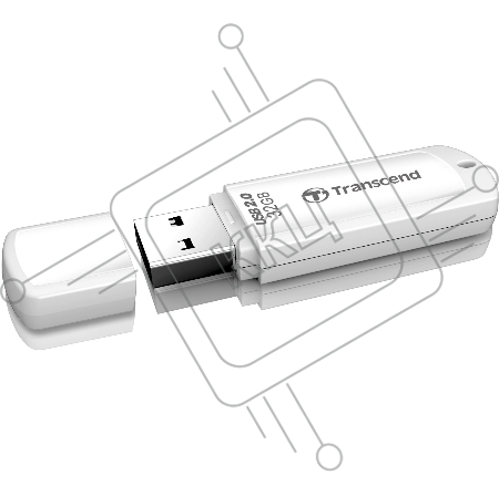 Флеш Диск Transcend 32Gb Jetflash 370 TS32GJF370 USB2.0 белый