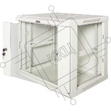 Шкаф настенный серии Pro, 4U 600x450, стеклянная дверь
