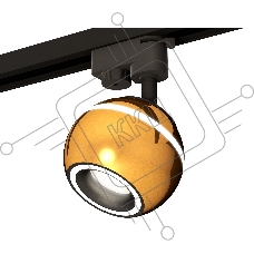 Светильник Ambrella light XT1105005 PYG/SBK/FR золото желтое полированное/черный песок/белый матовый MR16 GU5.3 LED 3W 4200K