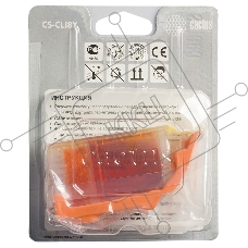 Картридж струйный Cactus CS-CLI8Y желтый (12 мл) для Canon Pixma iP4200, iP4300, iP4500, iP5100, iP5300, iP6600, iP6700, iP7500, iP7600, MP500, MP530, MP600, MP800, MP810, MP830, MP950, MP970, MX850, PRO-9000