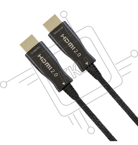 Активный оптический кабель HDMI Cablexpert, 100м, v2.0, 19M/19M, AOC Premium Series, позол.разъемы, экран, коробка