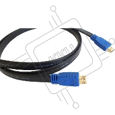 Кабель HDMI 97-01014006 Kramer Electronics C-HM/HM/FLAT/ETH-6 HDMI-HDMI (Вилка - Вилка) c Ethernet (v 1.4), плоский, 1.8 м