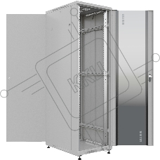 Шкаф серверный NTSS Премиум (NTSS-R42U6080GS) напольный 42U 600x800мм пер.дв.стекл металл 900кг серый IP20 сталь