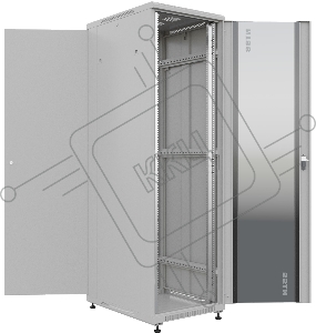 Шкаф серверный NTSS Премиум (NTSS-R42U6080GS) напольный 42U 600x800мм пер.дв.стекл металл 900кг серый IP20 сталь