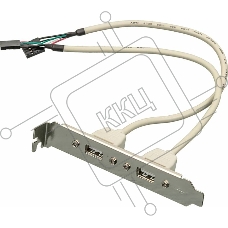 Адаптер Noname USB Bracket 2xUSB2.0 Bulk