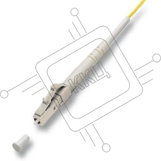 Кабель Pigtail Lanmaster LAN-PIG-LC/OM3-1.5 1.5x50/125 OM3 LC 2м ПВХ белый