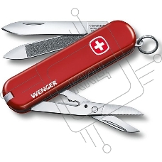 Нож перочинный Victorinox Wenger (0.6423.91) 65мм 7 функций красный карт.коробка
