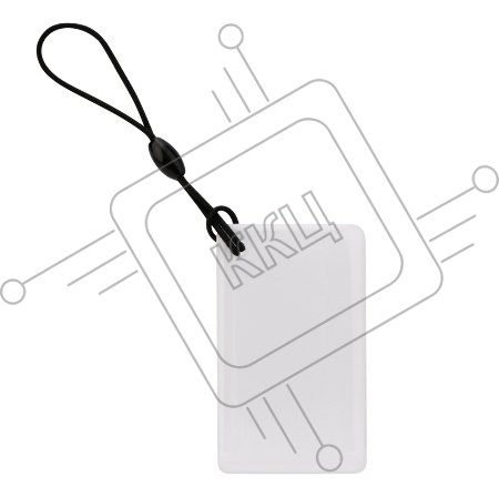 Компактный электронный ключ (карта) 125KHz, белый REXANT