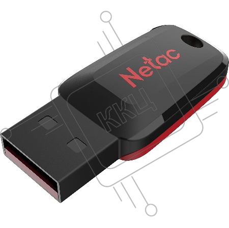 Флеш Диск Netac U197 8Gb <NT03U197N-008G-20BK>, USB2.0, пластиковая, черная