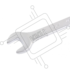 Ключ комбинированный, 12 мм, CrV, матовый хром// Matrix