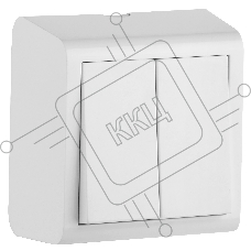 Ovivo Выключатель 2-кл., ОУ, NIVO, белый, 402-010000-202