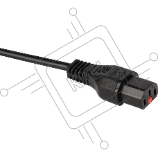 Шнур питания Lanmaster LAN-PP13L/SH-1.5-BK C13-Schuko проводник.:3x0.75мм2 1.5м 220В 10А черный