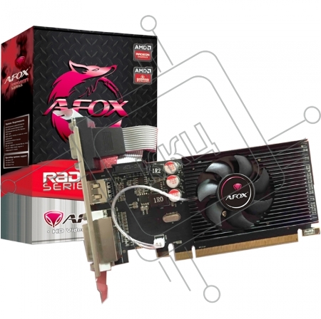 Видеокарта AFOX R5 230 2GB DDR3 64Bit, LP Single Fan AFR5230-2048D3L5