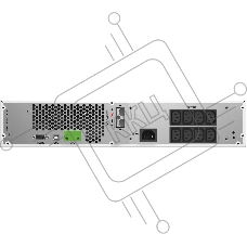Источник бесперебойного питания Ippon Na+ RTA 1000 1000Вт 1000ВА белый