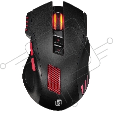 Мышь проводная Oklick 806G черный/красный, 3200 dpi, USB, кнопки - 8