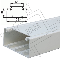 Кабель-канал 105х50 L2000 пластик Leg 010429