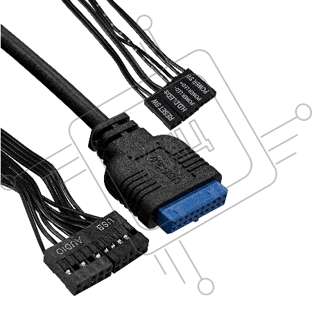 Корпус Miditower ExeGate CP-606U-AB600 (ATX, AB600 с вент. 8см, 1*USB+1*USB3.0, аудио)
