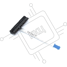 Шлейф жесткого диска для ноутбука HP 15-BP 248 G1 350 340 345 G1 350 355 325 G2
